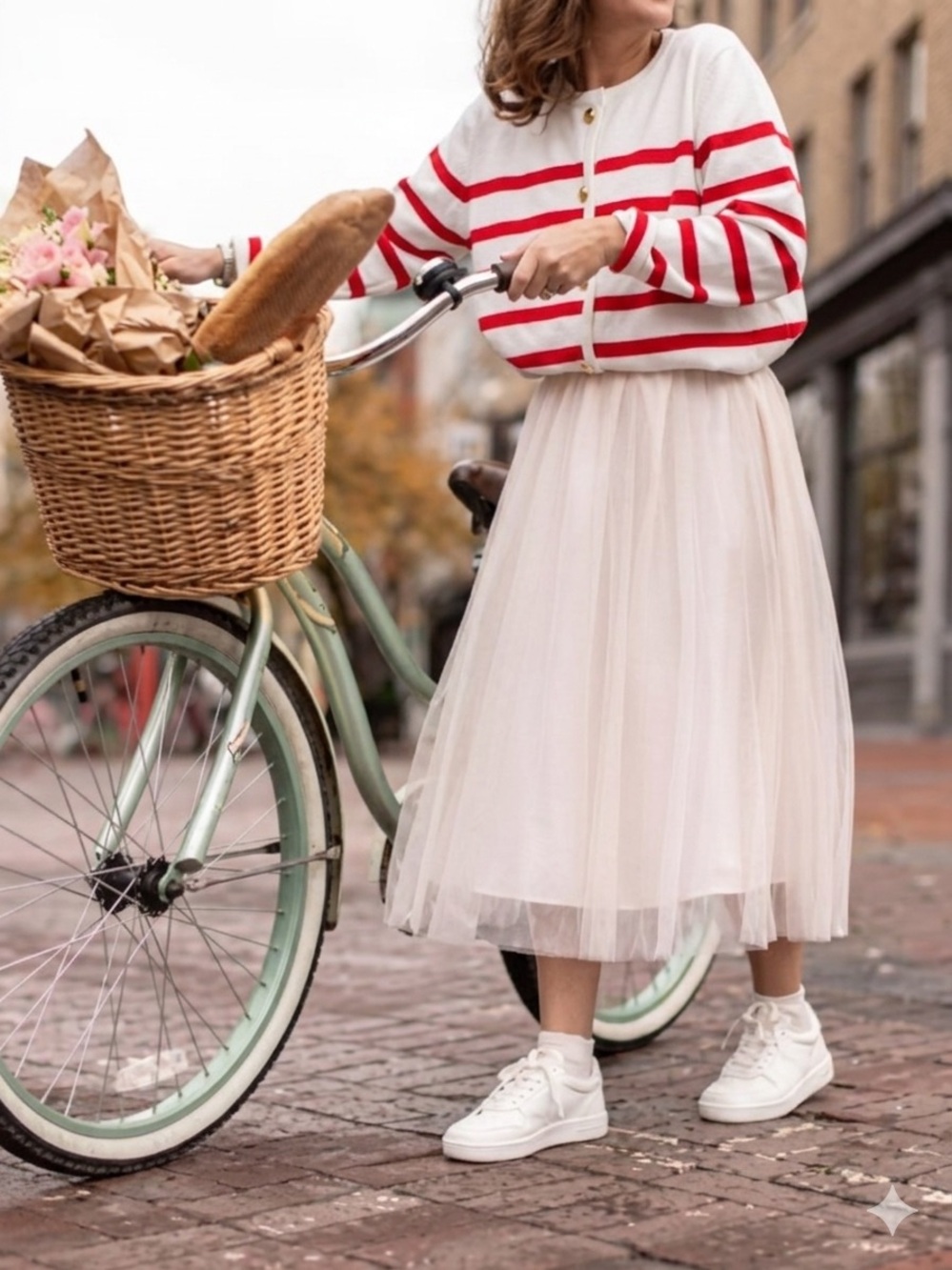 Smash + Tess Cardigan — The Jilly Box Rosalie Sweater Striped in Cream XS/S